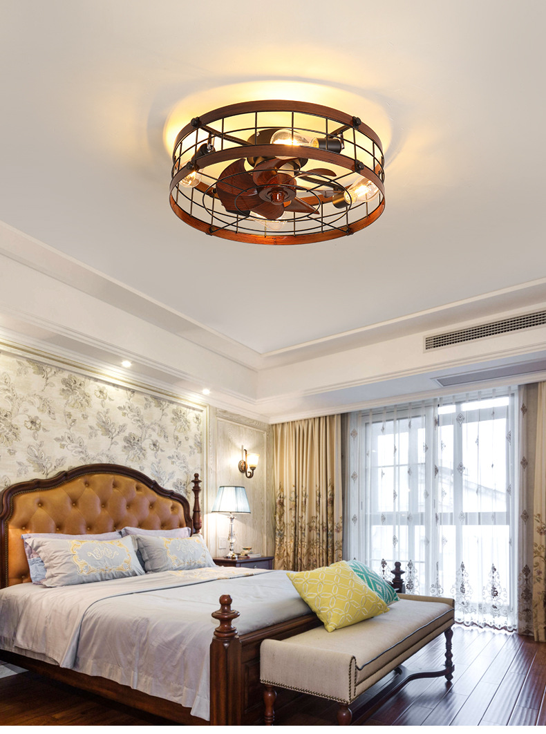 Iron ceiling fan light