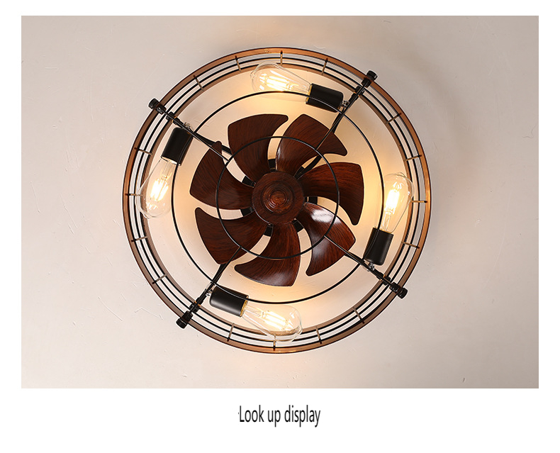 Iron ceiling fan light