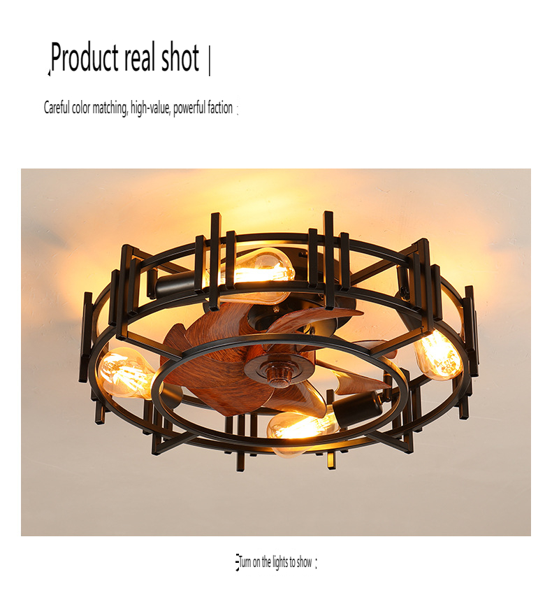 iron ceiling fan lamp