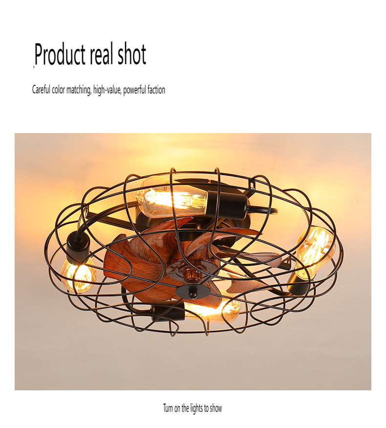 OEM and ODM iron ceiling fan lights