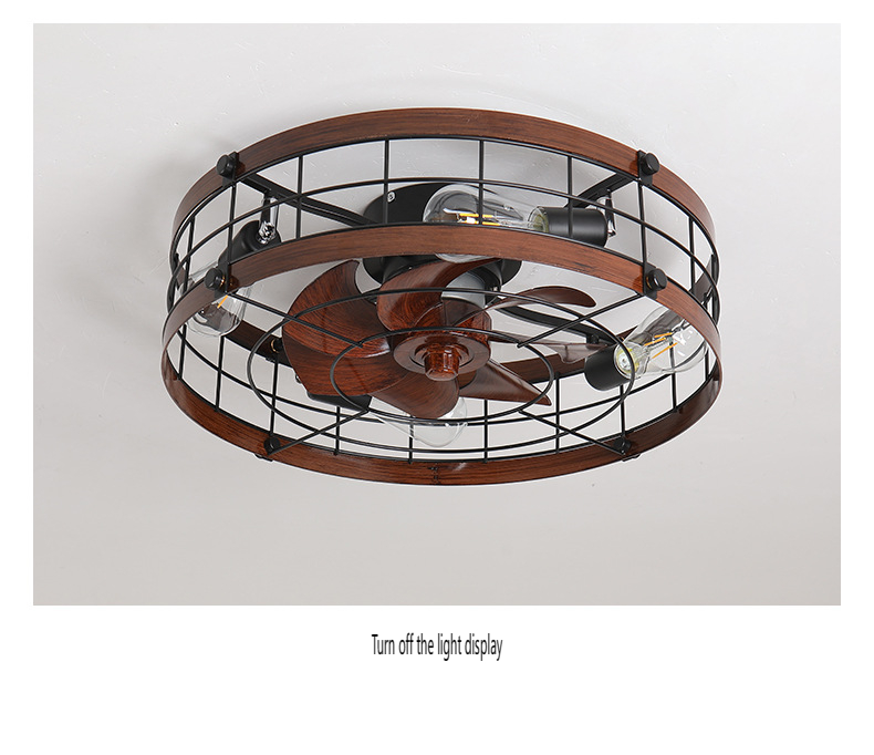 Iron ceiling fan light