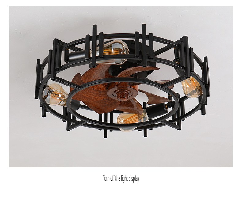 iron ceiling fan lamp