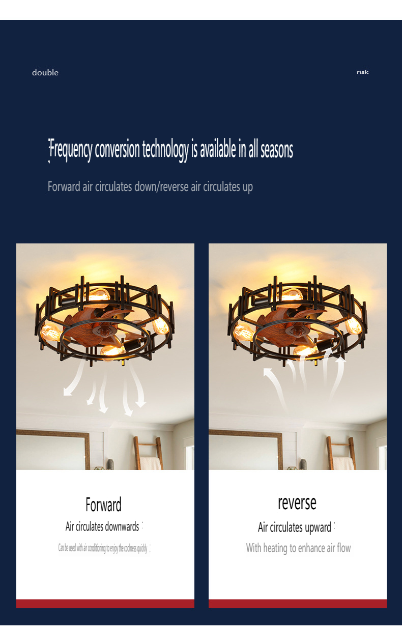 iron ceiling fan lamp