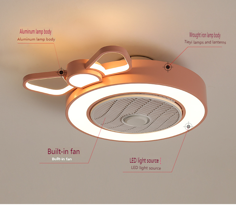 Thin ceiling children's fan light