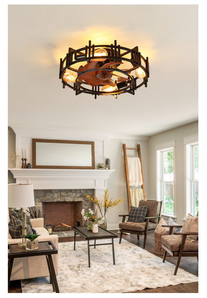 iron ceiling fan lamp