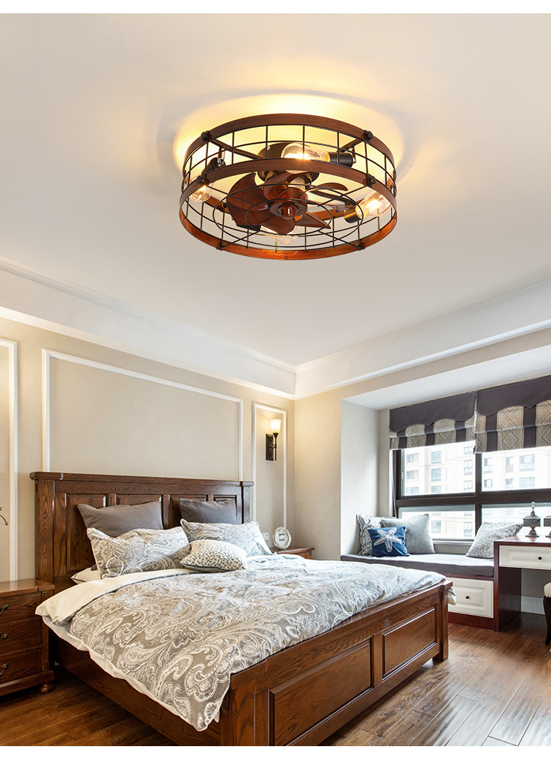 Iron ceiling fan light