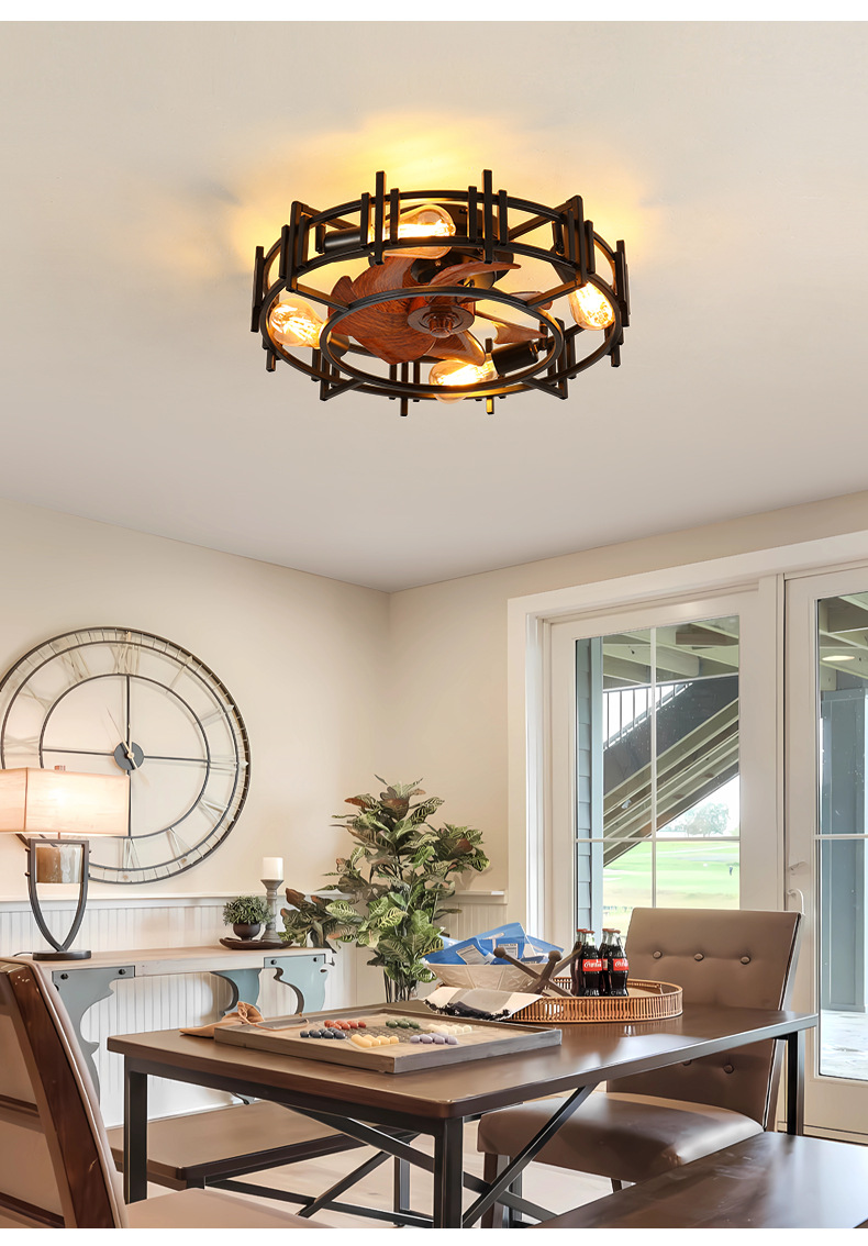 iron ceiling fan lamp