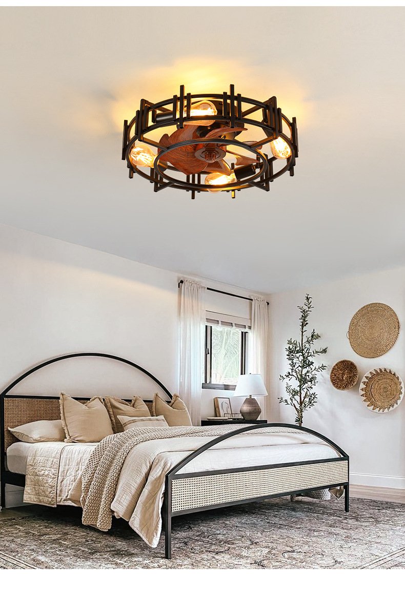 iron ceiling fan lamp