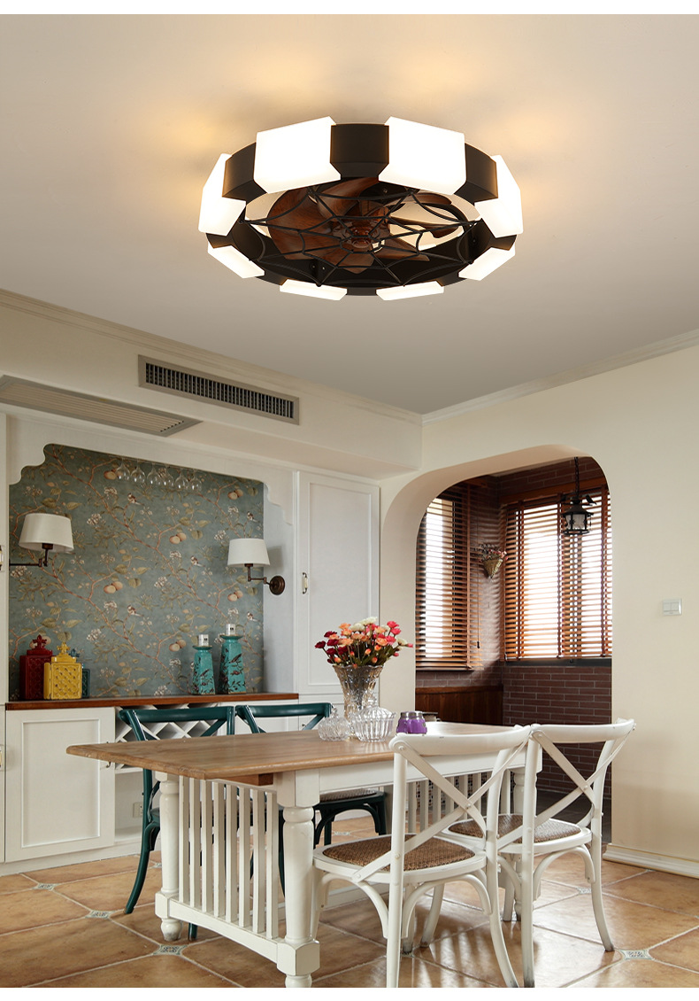 iron ceiling fan lamps 