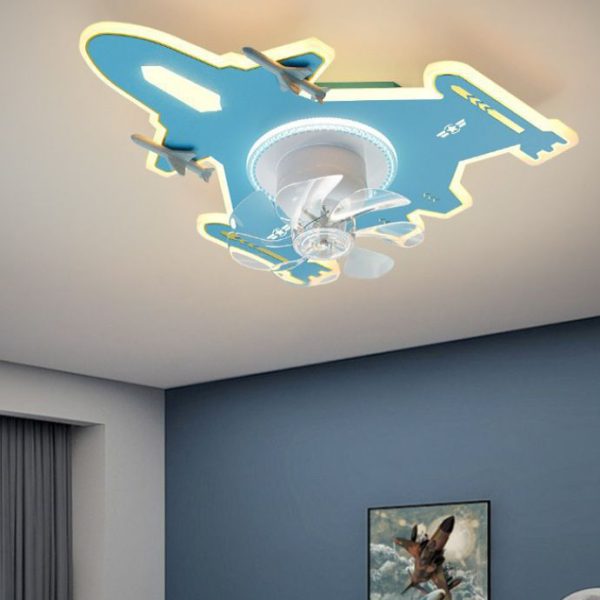 Cartoon airplane children's fan