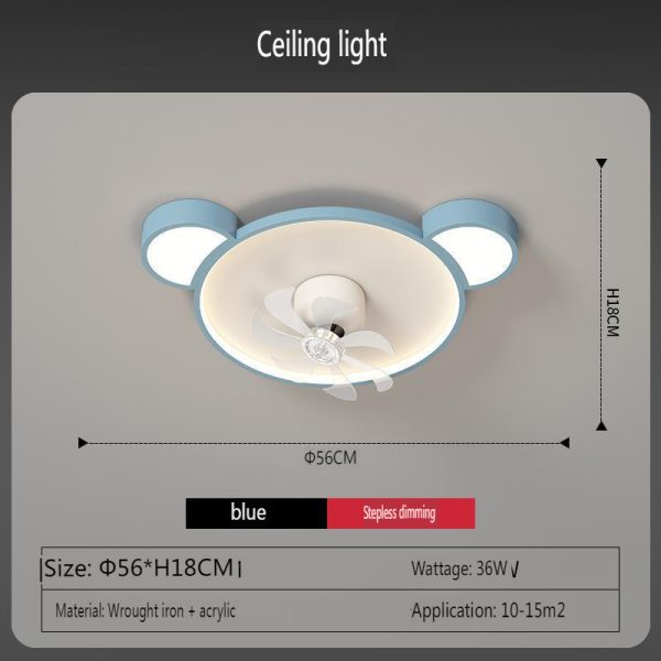 Low profile ceiling fan