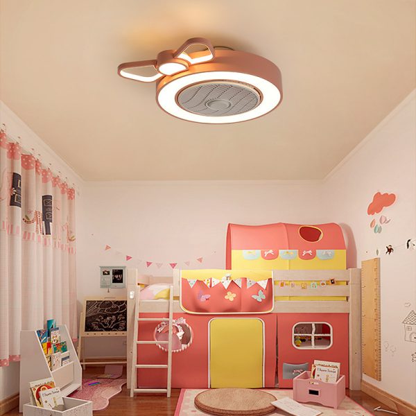 Customized production of bedroom children's ceiling fan lights