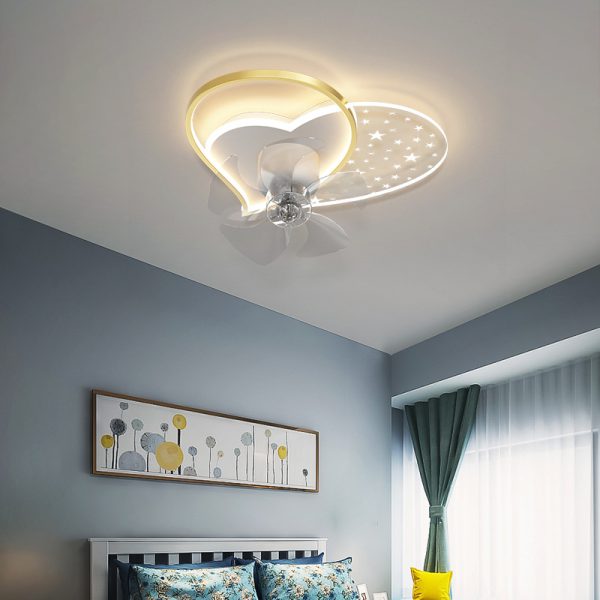 Children's bedroom fan light