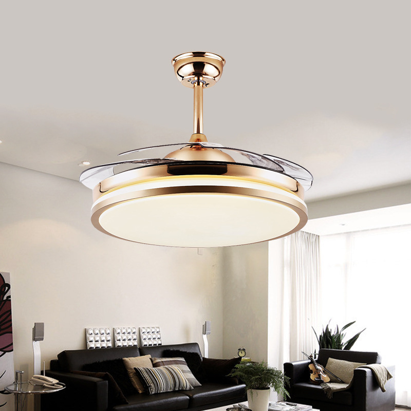 Retractable Blade Ceiling Fan Light