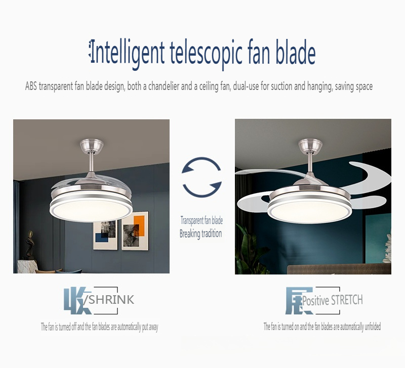 Invisible Ceiling Fan Light, Chinese ODM & OEM Fan Light Manufacturer