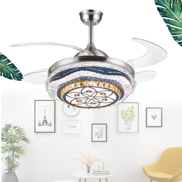 Luxury Invisible Ceiling Fan Light with Bluetooth