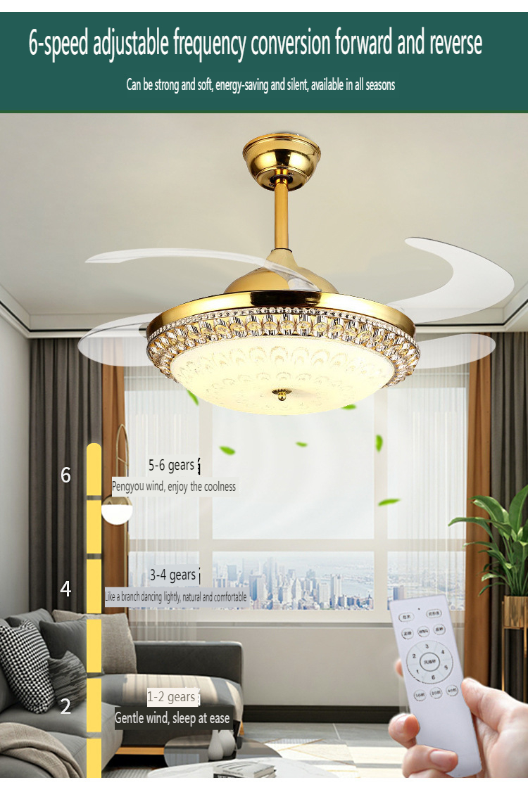 LED invisible fan light