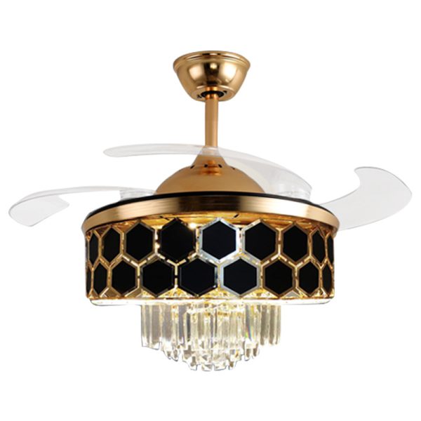 Crystal Chandelier Ceiling Fan with Variable Speed