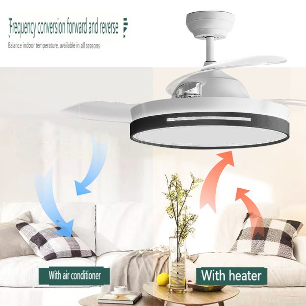 Invisible Ceiling Fan Light for Living Room and Dining Room