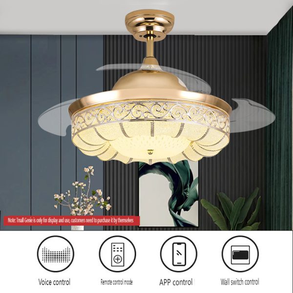 Gold Hidden Fan Light