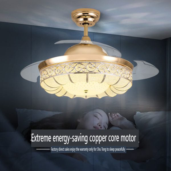 Gold Hidden Fan Light