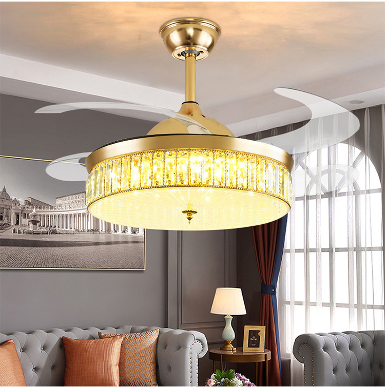 Crystal Ceiling Fan Light