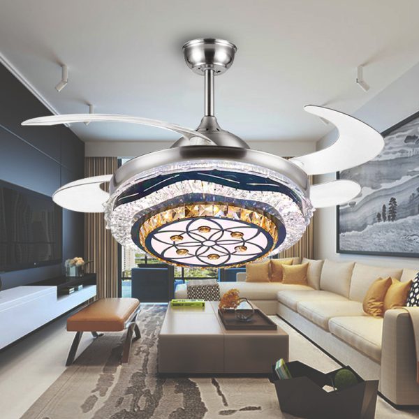 Luxury Invisible Ceiling Fan Light with Bluetooth