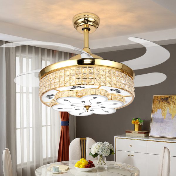 Crystal Ceiling Fan Light