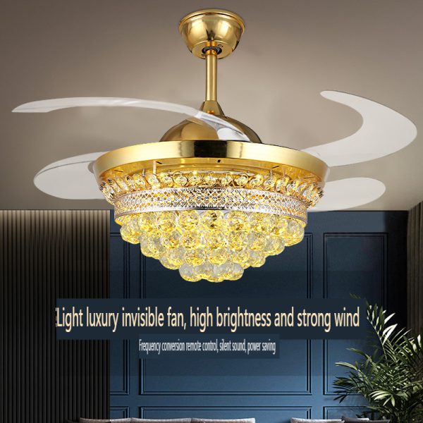 Crystal Ceiling Fan Light