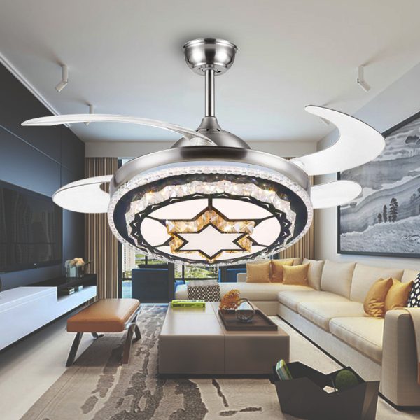 Luxury Invisible Ceiling Fan Light with Bluetooth