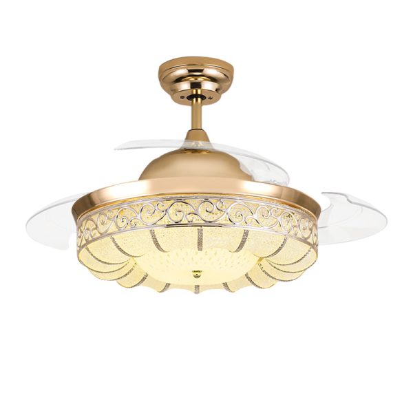 Gold Hidden Fan Light