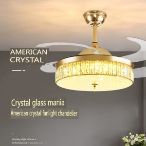 Crystal Ceiling Fan Light